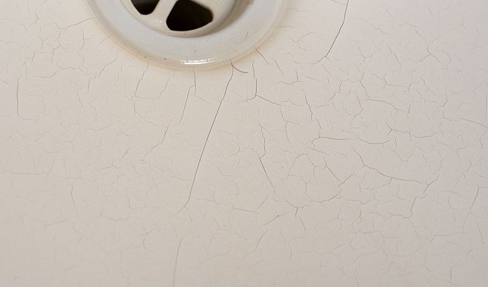 hairline crack in bathroom sink