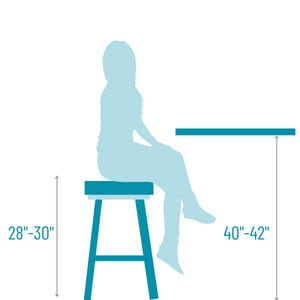 Bar Stool Height for 48 Inch Counter - Sizing Guide
