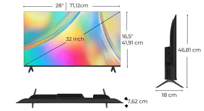 32 Inch TV Dimensions: Width, Height and Depth